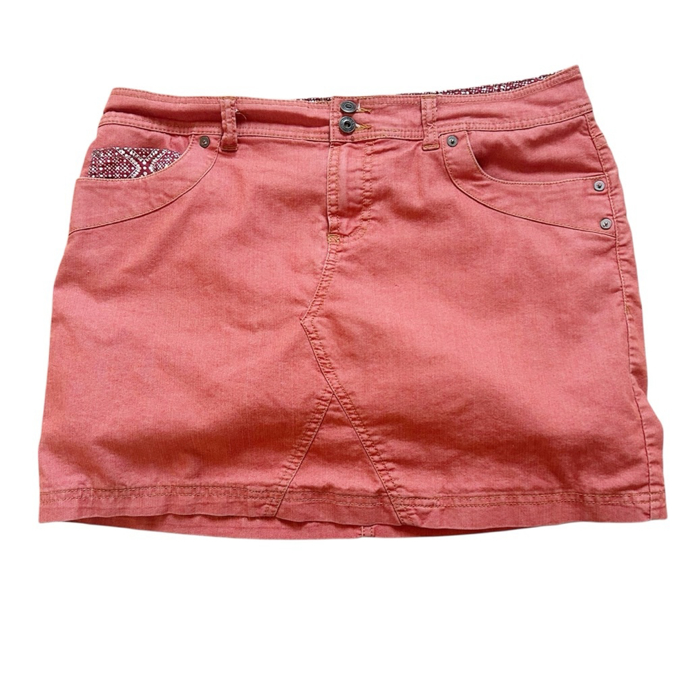Sonoma Life + Style Orange Stretch Skort Size 10 Spring Summer